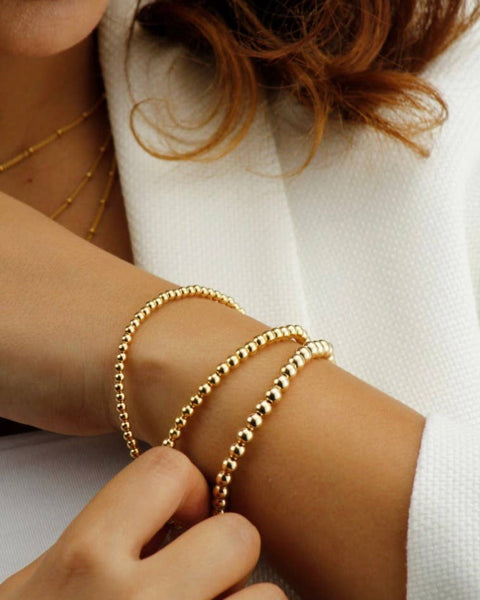 Beaded Stacking Stretch Bracelets- 2 Sizes