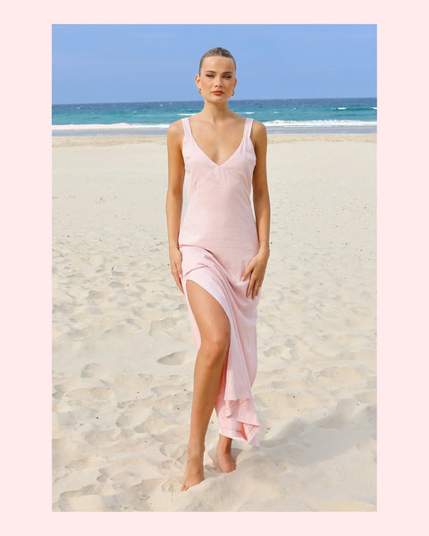Celine Maxi Dress- Pink Quartz