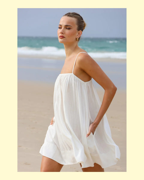 Ferrera Mini Dress- Cloud