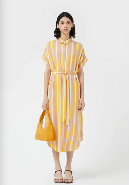 Fishing Stripes Shirt Dress