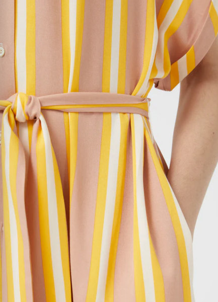 Fishing Stripes Shirt Dress