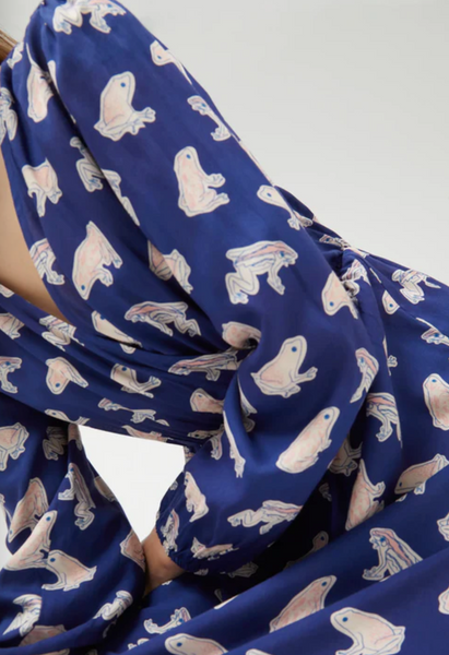 Frog Dress- Blue