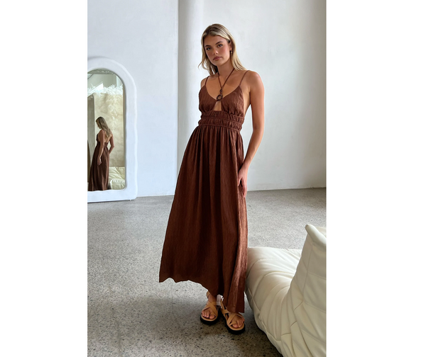 Camilla Maxi Dress- Cacao