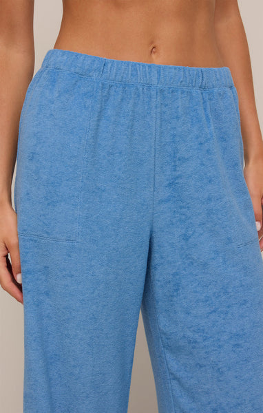 Let's Cruise French Terry Pant- Salty Blue