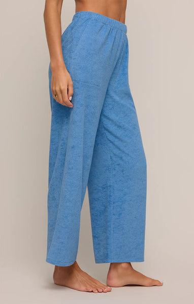 Let's Cruise French Terry Pant- Salty Blue