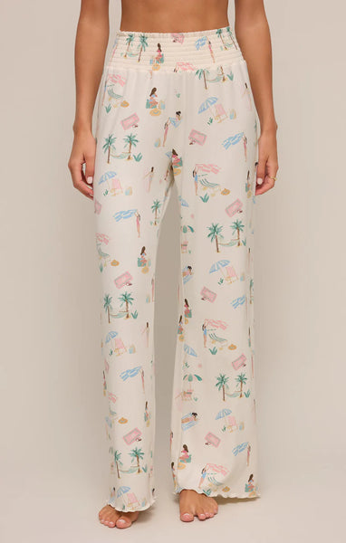 Dawn Beach Days Pant-Bone