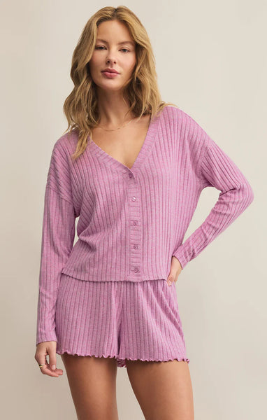 Mara Long Sleeve Top- Violet Gem
