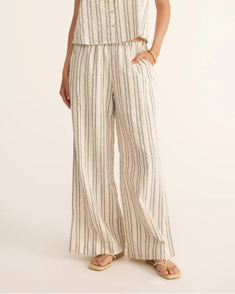 Soleil Stripe Pant- Sea Salt