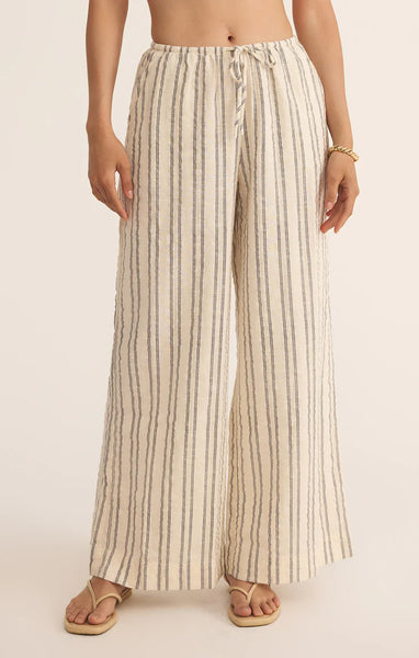 Soleil Stripe Pant- Sea Salt