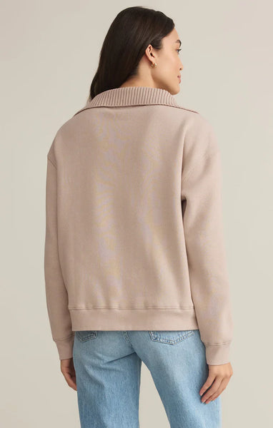 Sonata Fleece Sweatshirt- Parchment