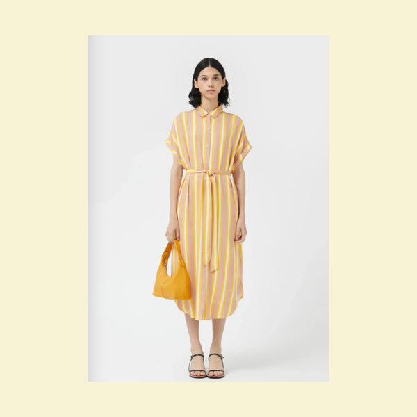 Fishing Stripes Shirt Dress