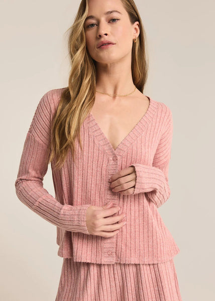 Mara Long Sleeve Top- Rosebud