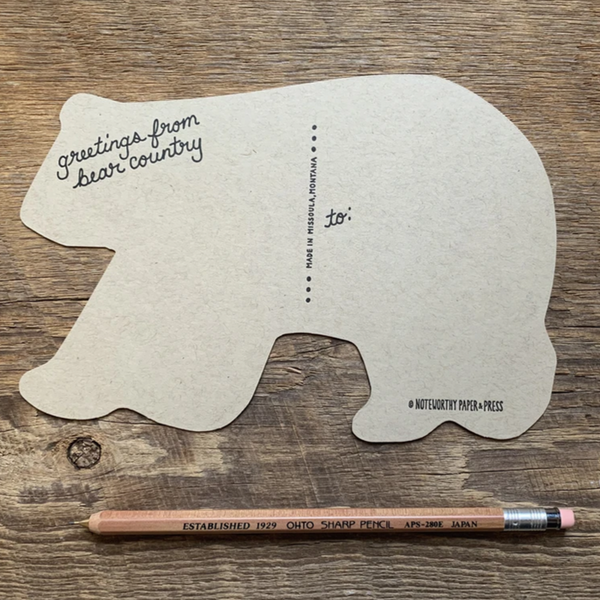 Postcard, Black Bear