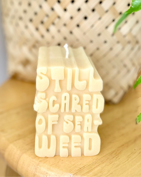 Seaweed Beeswax Candle