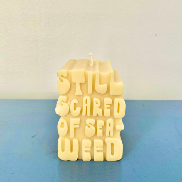 Seaweed Beeswax Candle