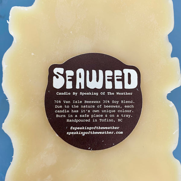 Seaweed Beeswax Candle