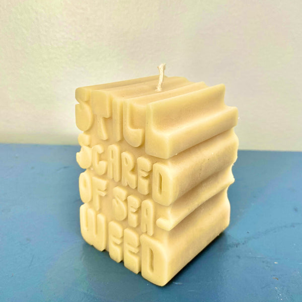 Seaweed Beeswax Candle