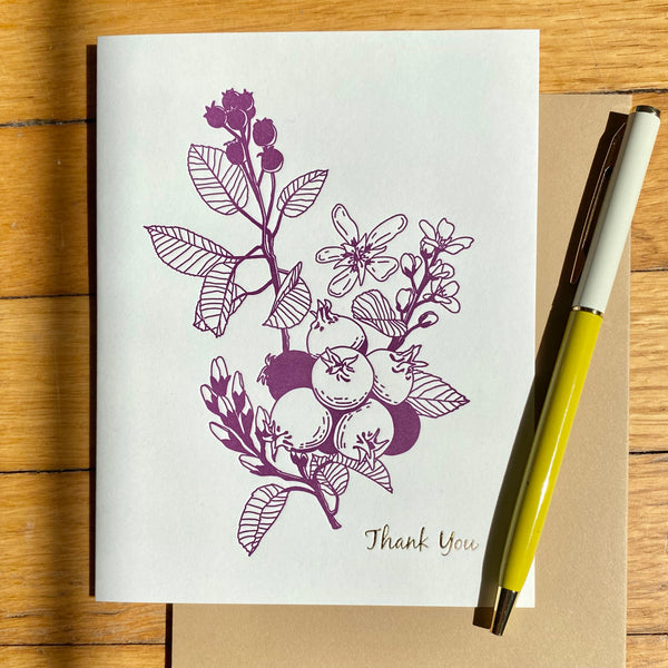 Thank you (Berries) – Greeting Card