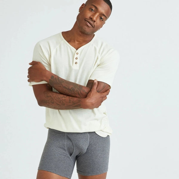Smith Cotton Boxer Brief - Charcoal