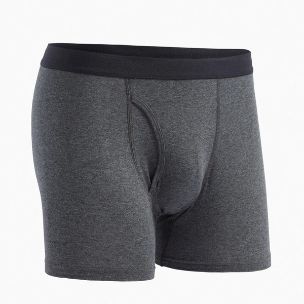 Smith Cotton Boxer Brief - Charcoal