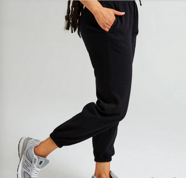 Recycled Fleece Sweatpant - Black