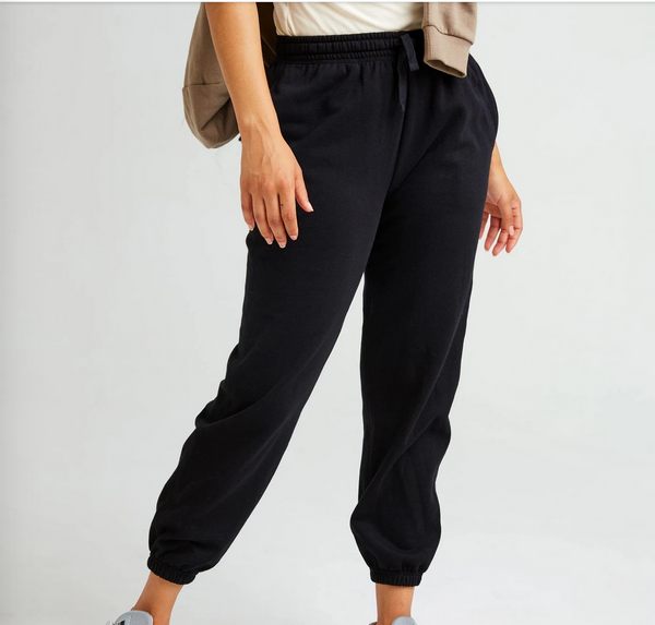 Recycled Fleece Sweatpant - Black