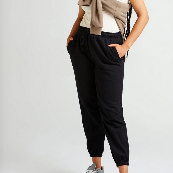 Recycled Fleece Sweatpant - Black