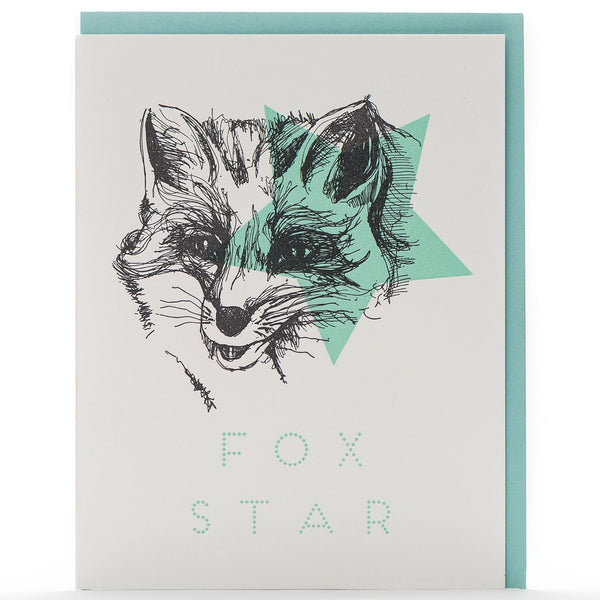 Fox Star – Greeting Card