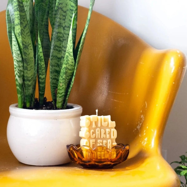 Seaweed Beeswax Candle