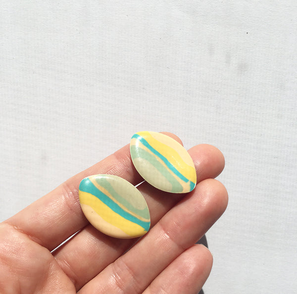 Sunset Stud Earrings- Vintage