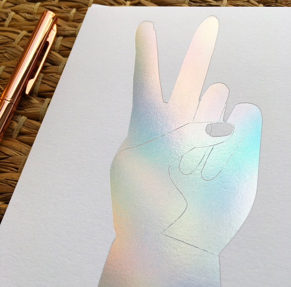 Greeting Card- Hologram Peace