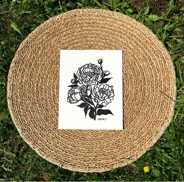 Eady Print, Peony