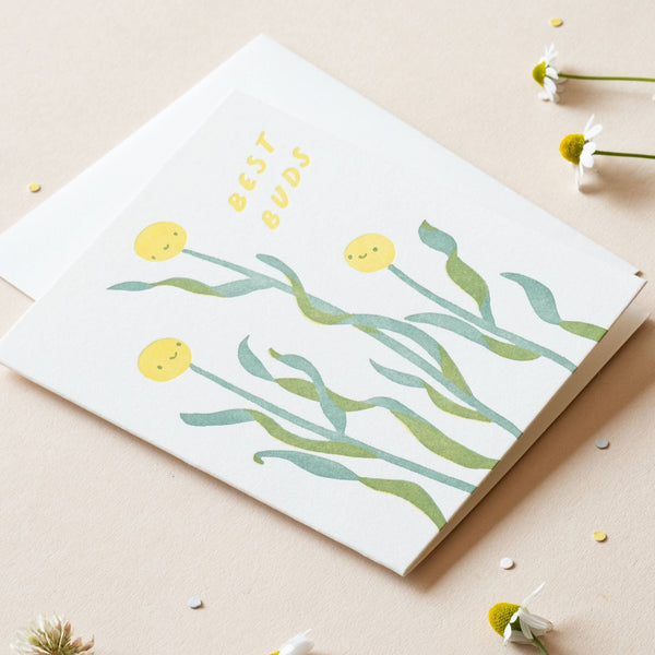 Best Buds | Friendship Flowers | Letterpress Card
