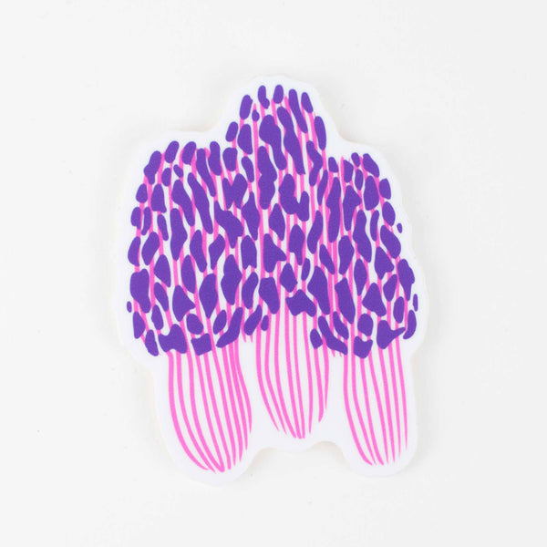 Sticker: Morel Mushroom: Matte