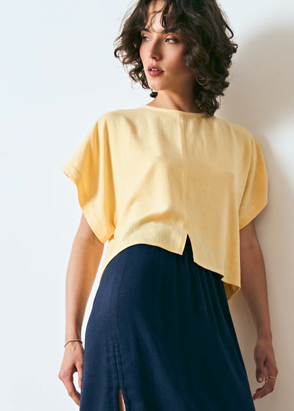 Edwin Top- Butter Yellow