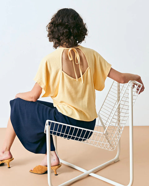 Edwin Top- Butter Yellow