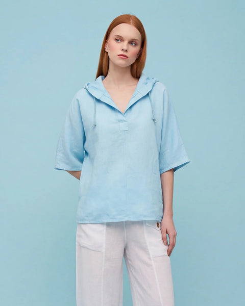Linen Beach Hoodie