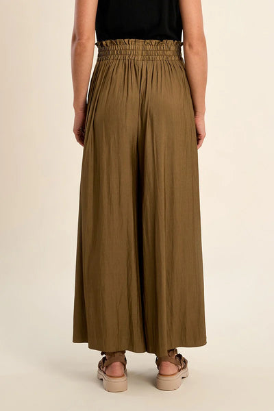 Wide Flowing Pant- Khaki