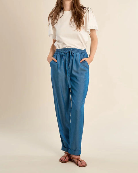 Lyocell Trouser, Carrot Cut