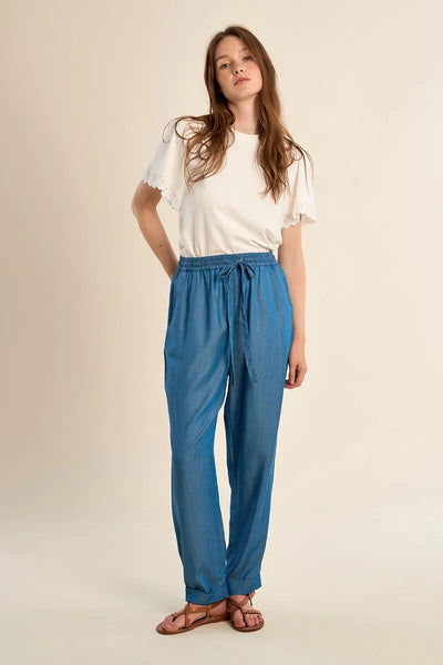 Lyocell Trouser, Carrot Cut