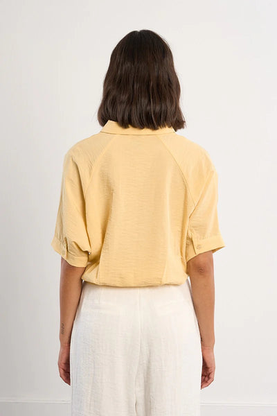 Knotted Blouse- Yellow