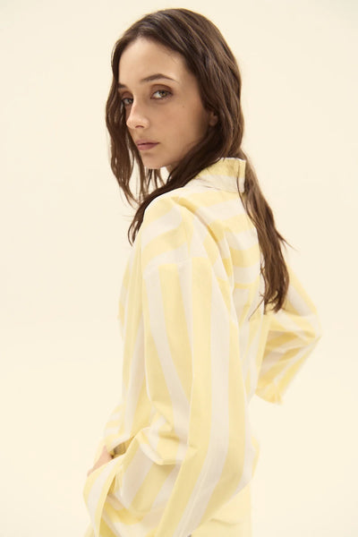 Vicenzo Shirt- Yellow Stripe