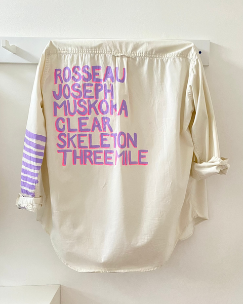 The Beach Shirt- Muskoka Lakes, Ecru
