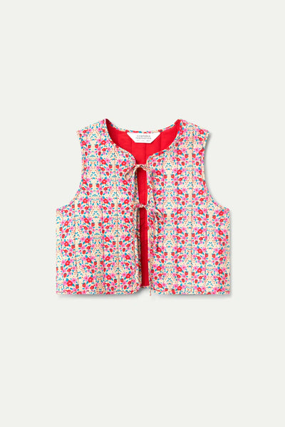 Sugar Print Box Vest
