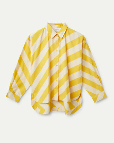 Yellow & White Striped Shirt