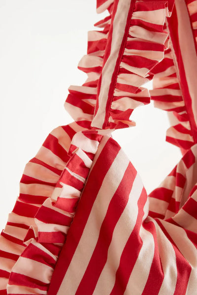 Red striped Bag