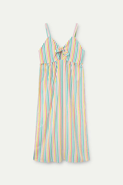 Candy Striped Print Long Dress