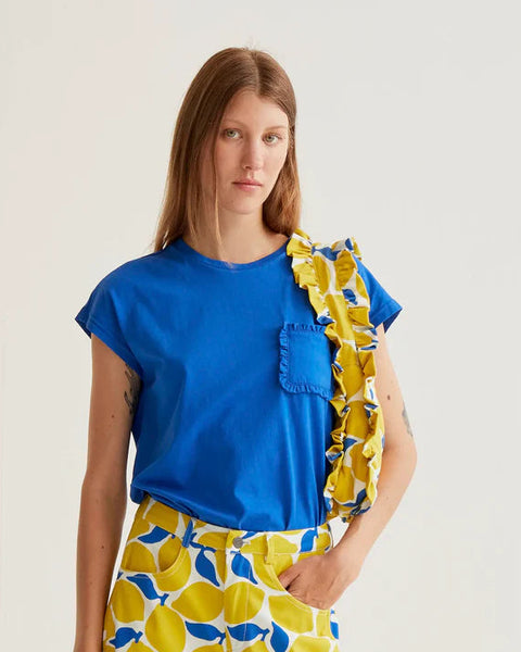 Lemon Ruffle Purse