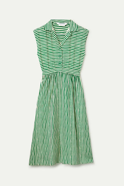 Striped Green Dress