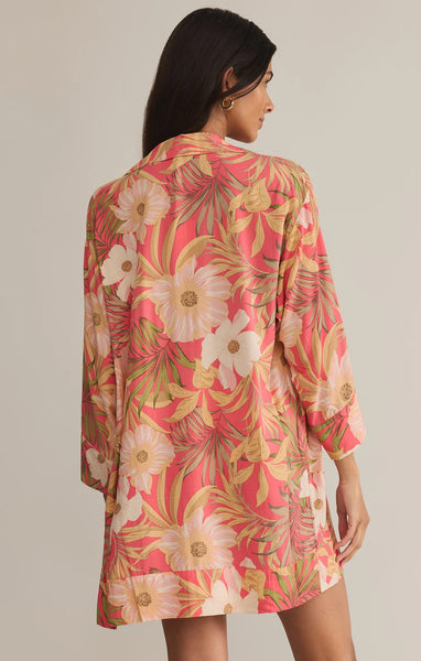 Gellar Barra Tropic Mini Dress- Sunset Pink